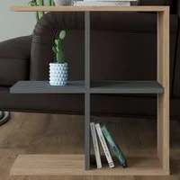 Hamlet 4 Shelf Side Table - Oak, Anthracite