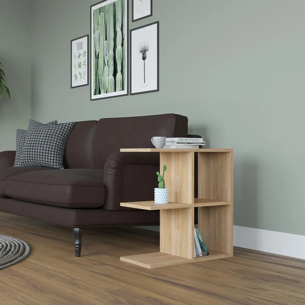 Hamlet 4 Shelf Side Table - Yellow