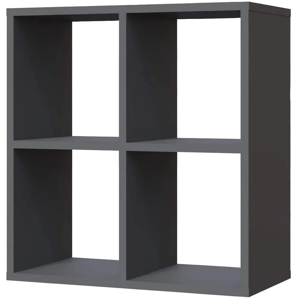 Hansen 4 Shelf Side Table - Anthracite, Melamine