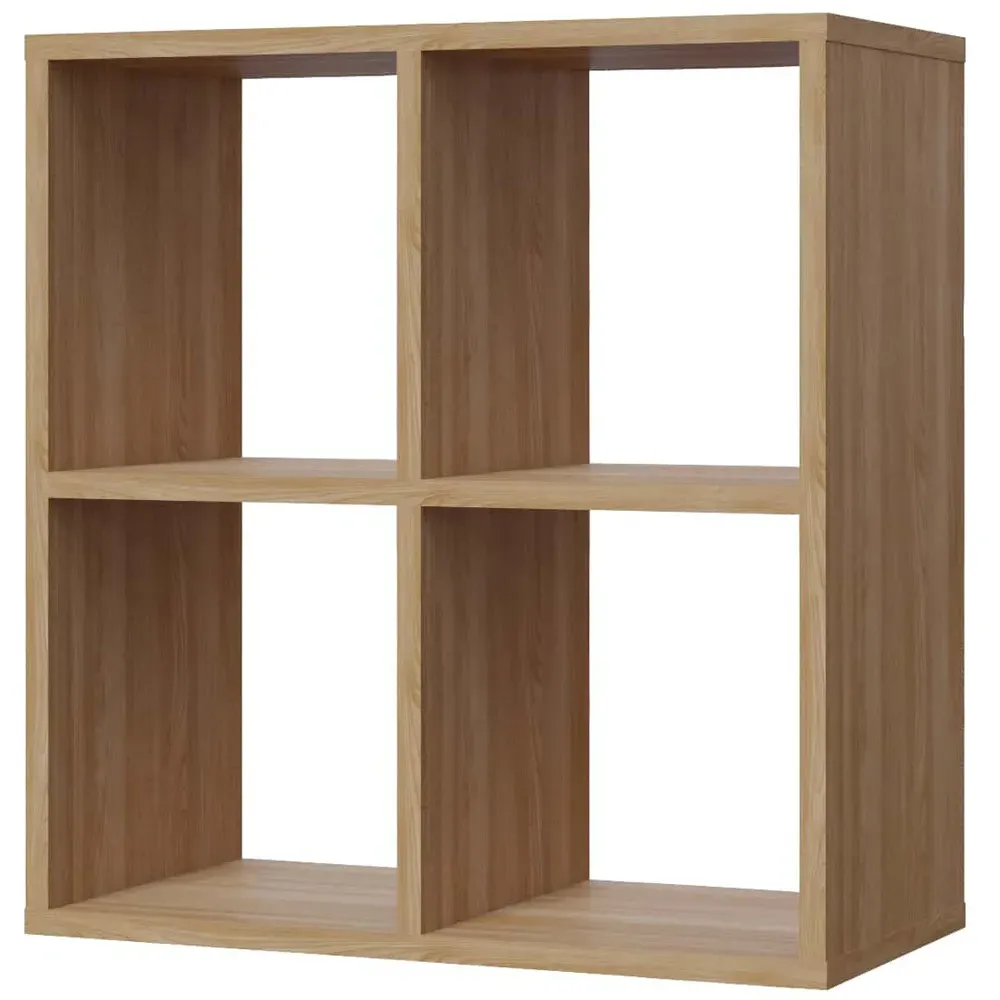 Hansen 4 Shelf Side Table - Oak, Melamine