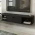 Ibarra Wall Mounted TV Unit with Storage - Black