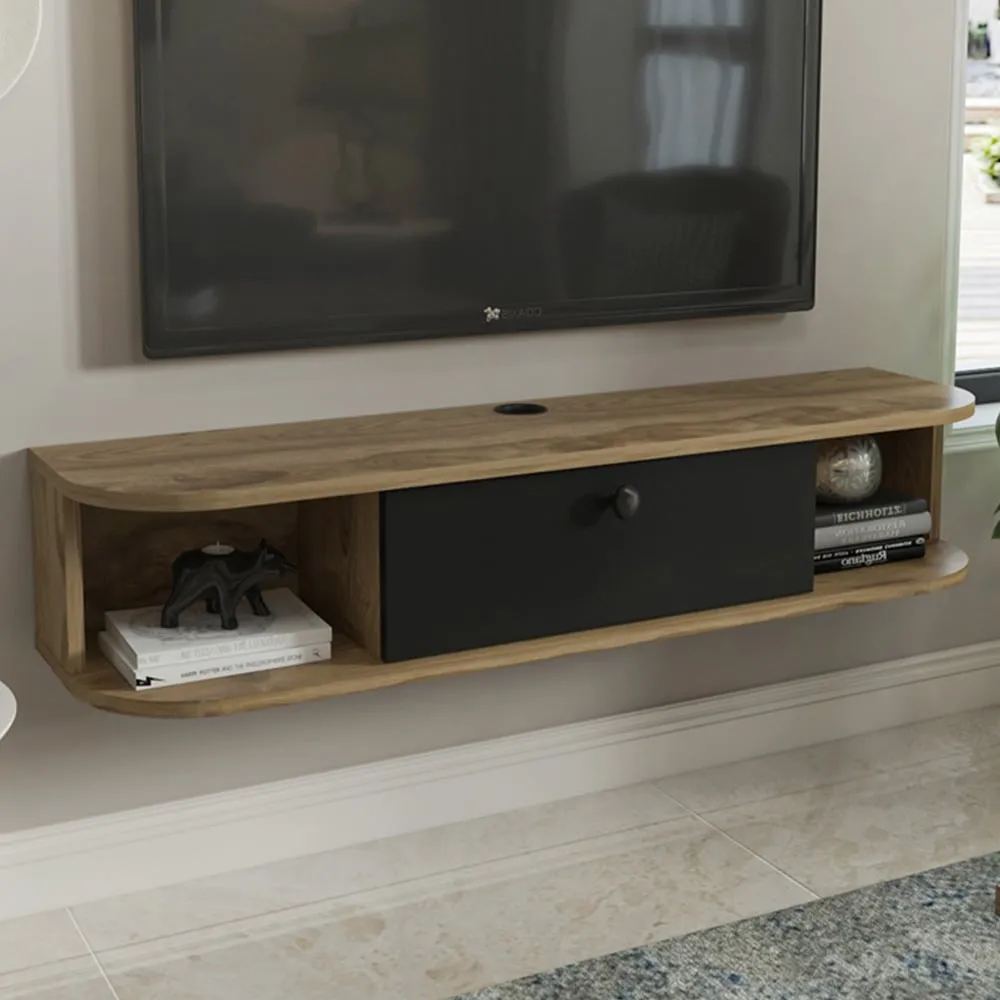 Ibarra Wall Mounted TV Unit with Storage - Multi
