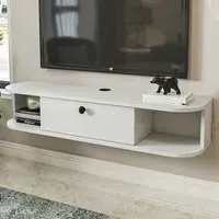 Ibarra Wall Mounted TV Unit with Storage - White