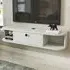 Ibarra Wall Mounted TV Unit with Storage - White