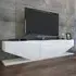 Incia 3 Door TV Unit with Storage - White, High Gloss