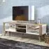 Ionis 6 Shelf TV Unit - White, Oak