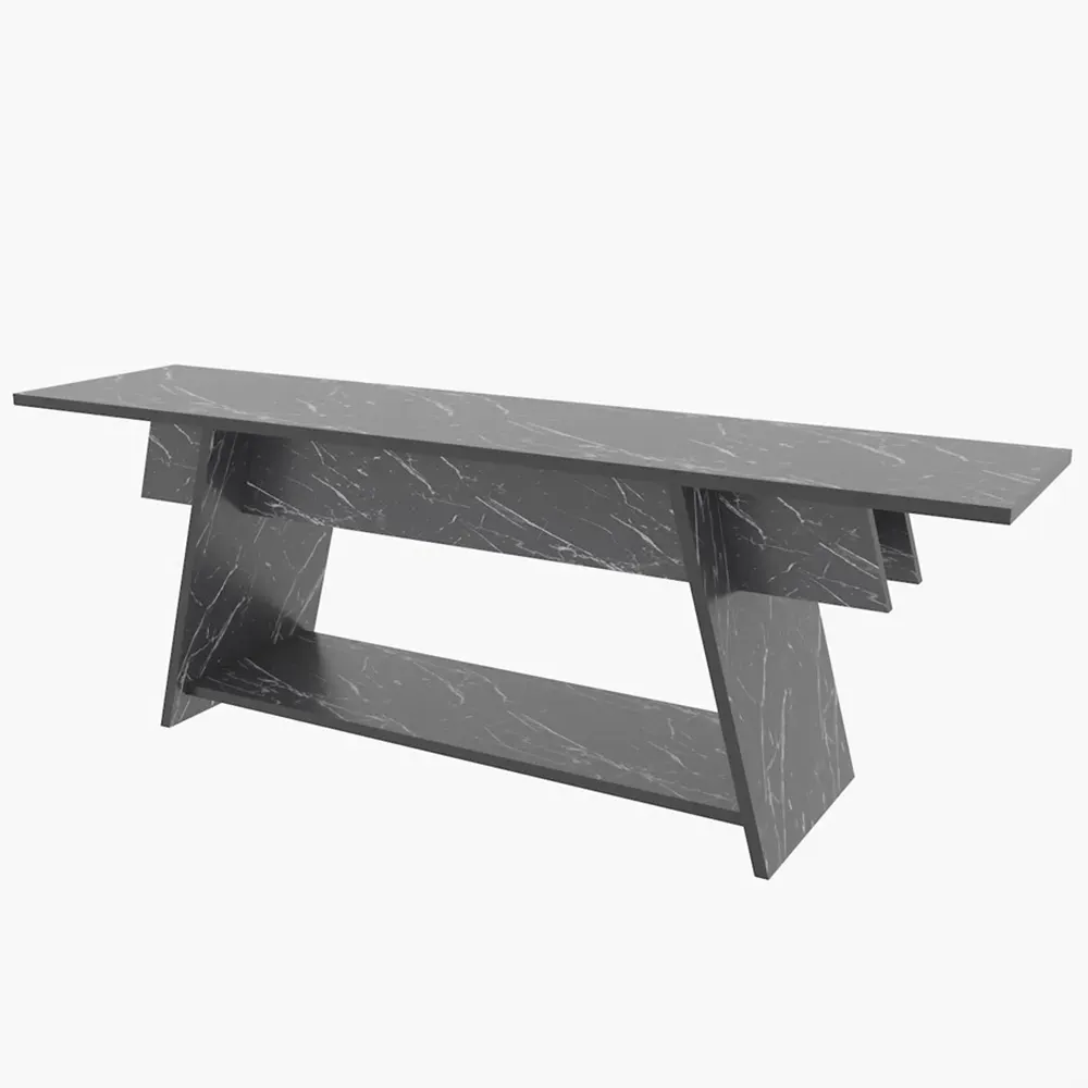 Lanca Single Shelf TV Unit - Black