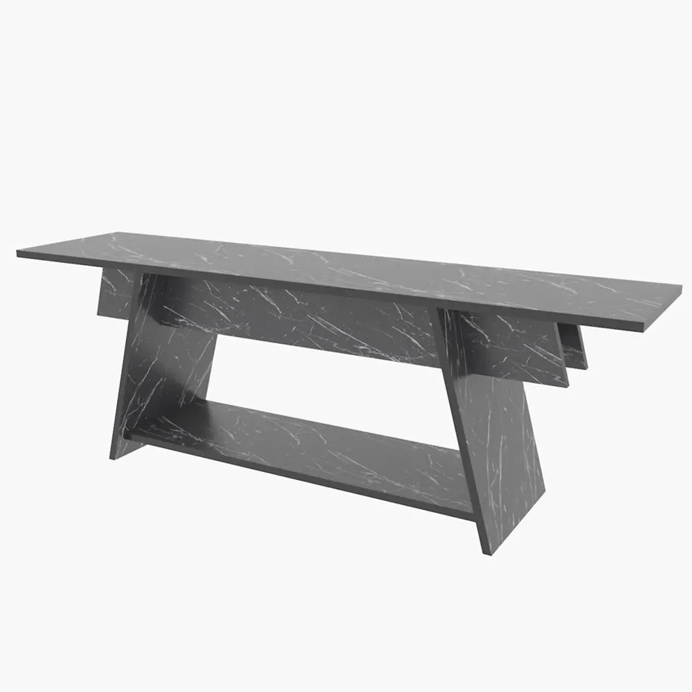 Lanca Single Shelf TV Unit - Black