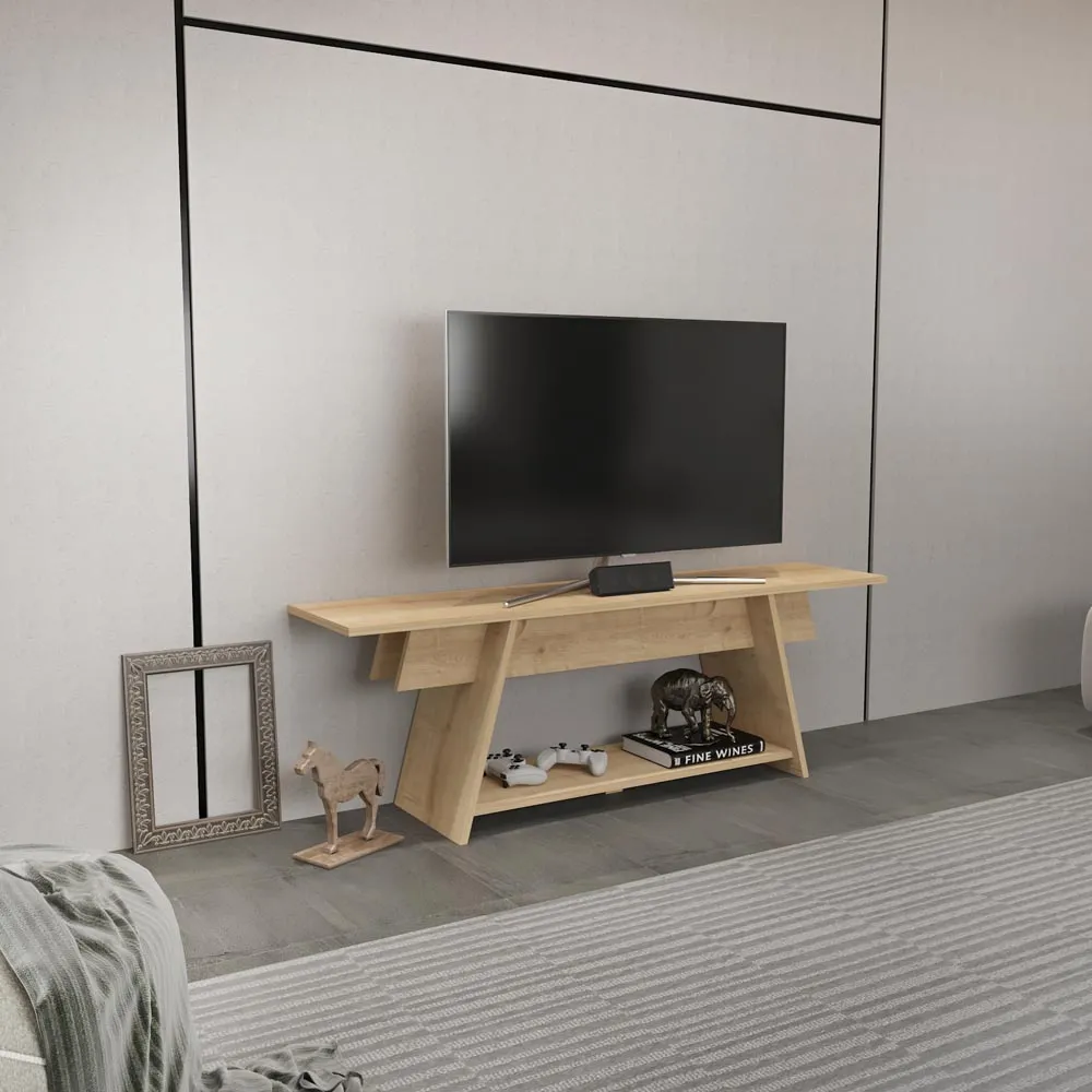 Lanca Single Shelf TV Unit - Yellow