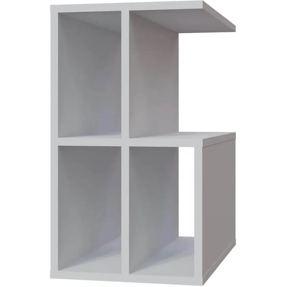 Lauron 4 Shelf Side Table - White
