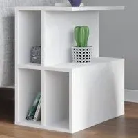 Lauron 4 Shelf Side Table - White