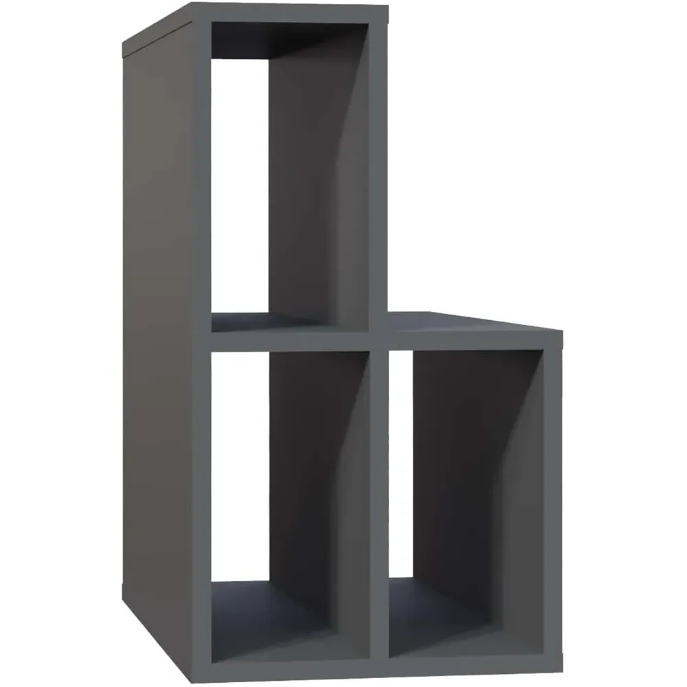 Lemont 4 Shelf Side Table - Black