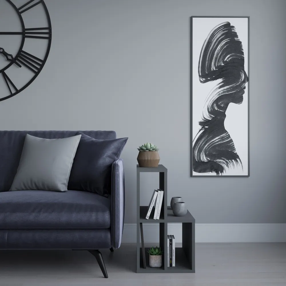 Lemont 4 Shelf Side Table - Black