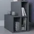 Lemont 4 Shelf Side Table - Black