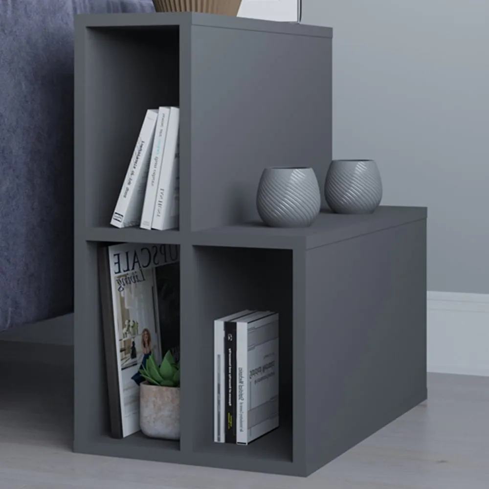 Lemont 4 Shelf Side Table - Black image