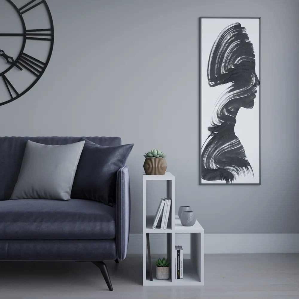 Lemont 4 Shelf Side Table - White