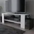 Lenora 2 Shelf TV Unit - White, Anthracite