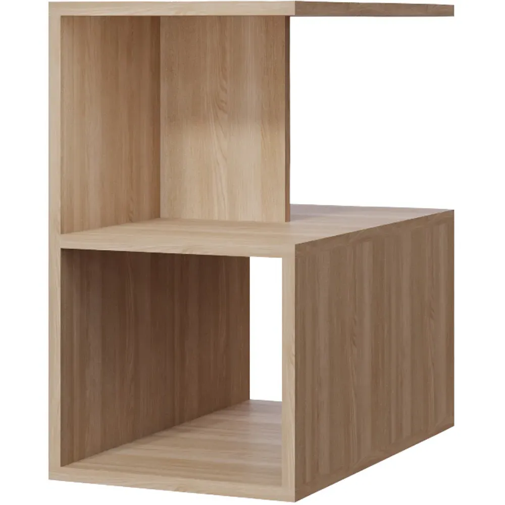 Lermon 2 Shelf Side Table - Oak
