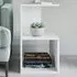 Lermon 2 Shelf Side Table - White