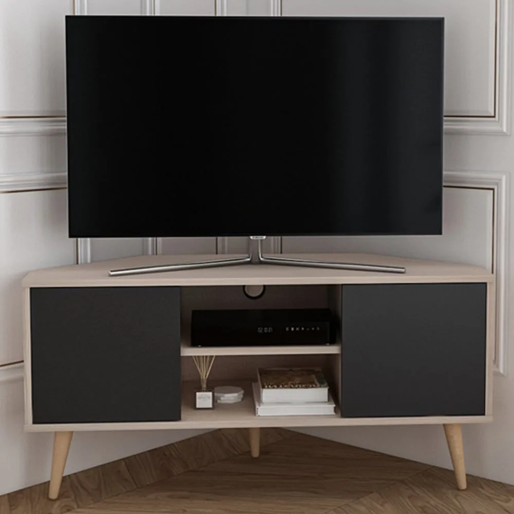 Lesson Corner TV Stand with Storage - Beige image