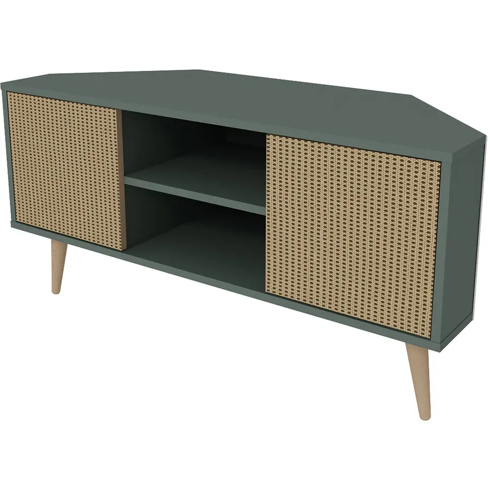 Lesson Corner TV Stand with Storage - Green