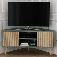 Lesson Corner TV Stand with Storage - Green