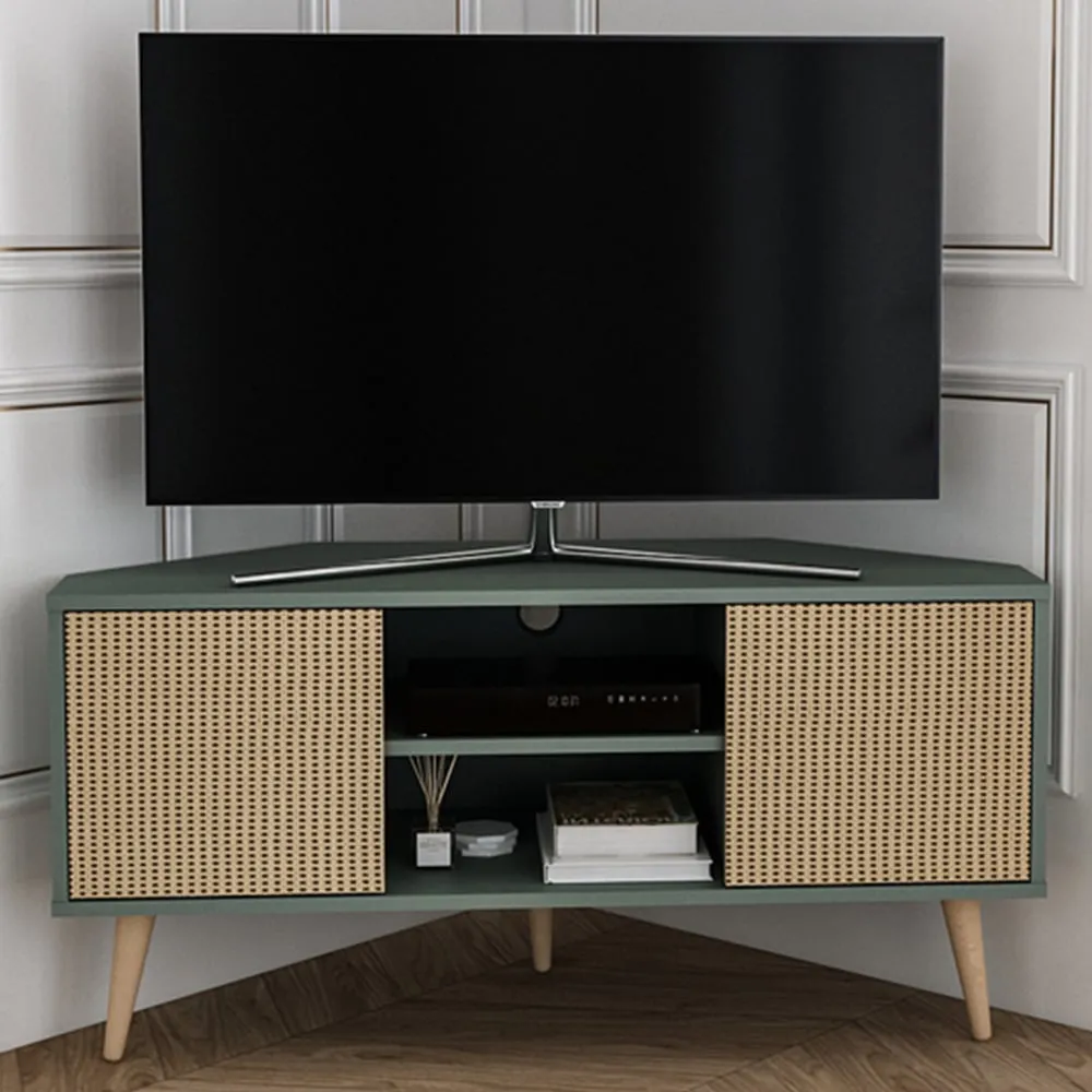 Lesson Corner TV Stand with Storage - Green