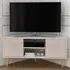 Lesson Corner TV Stand with Storage - White