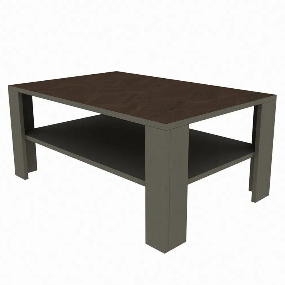 Linea Single Shelf Coffee Table - Brown