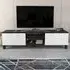 Lukas 2 Door TV Unit with Storage - Black Marble