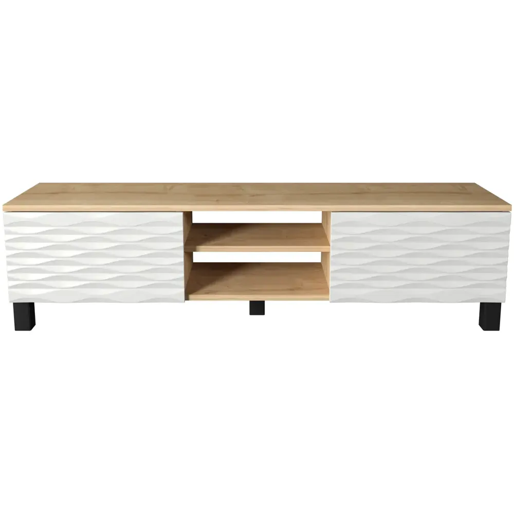 Lukas 2 Door TV Unit with Storage - Oak