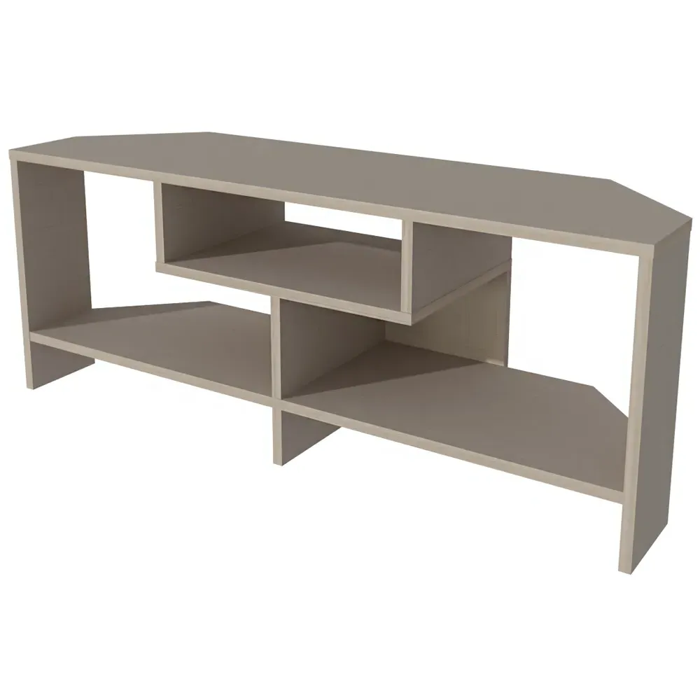 Maldives 3 Shelf Corner TV Unit - Beige
