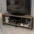 Maldives 3 Shelf Corner TV Unit - Walnut