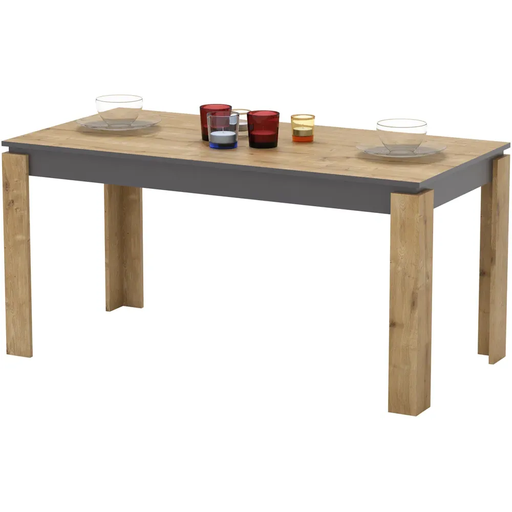 Manhattan 6-Seater Dining Table - Oak