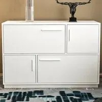 Mares 4 Door Sideboard Cabinet - White