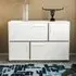 Mares 4 Door Sideboard Cabinet - White, Galaxy Coffee