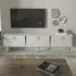 Milagro 3 Cabinet TV Unit - White, Silver