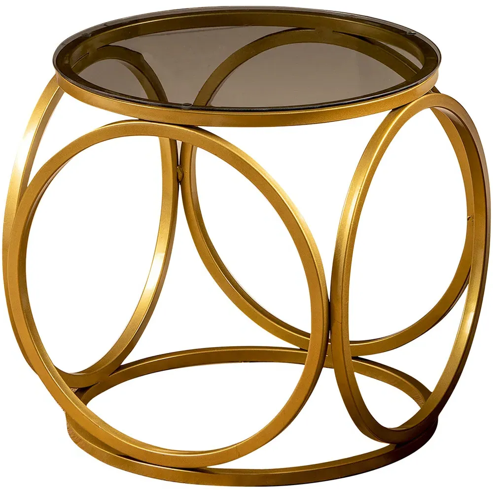 Mimo Coffee Table - Gold, Glass