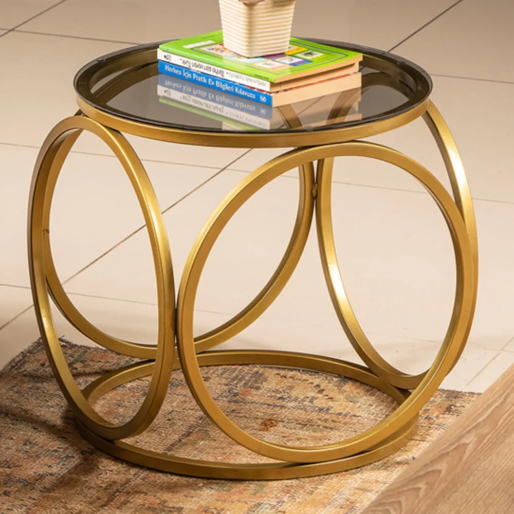 Mimo Coffee Table - Gold, Glass image