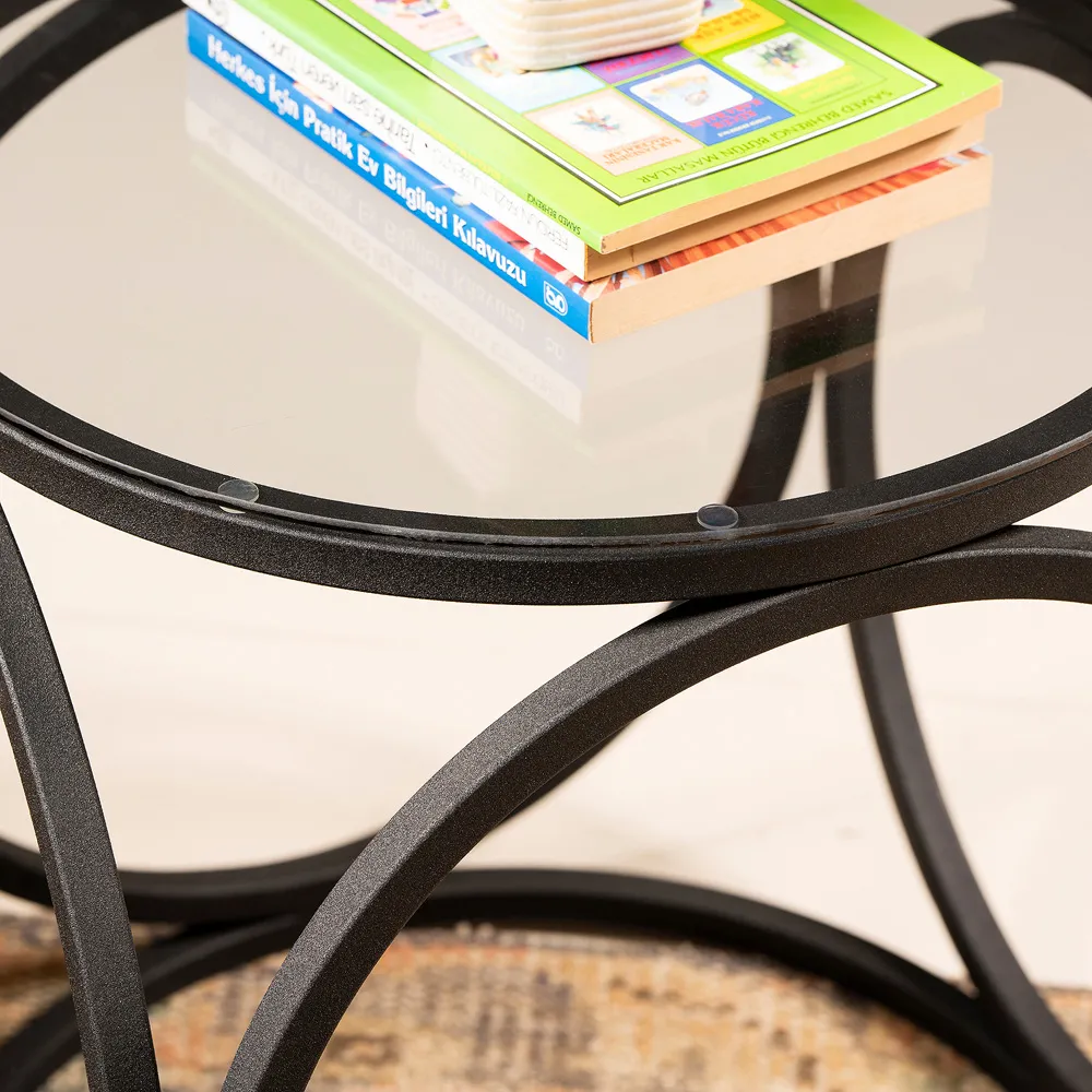 Mimo Glass Coffee Table - Black