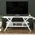Minerva 4 Open Shelf TV Unit - White