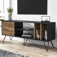 Mistico TV Unit - Black, Walnut
