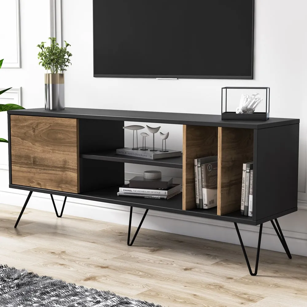 Mistico TV Unit - Black, Walnut image