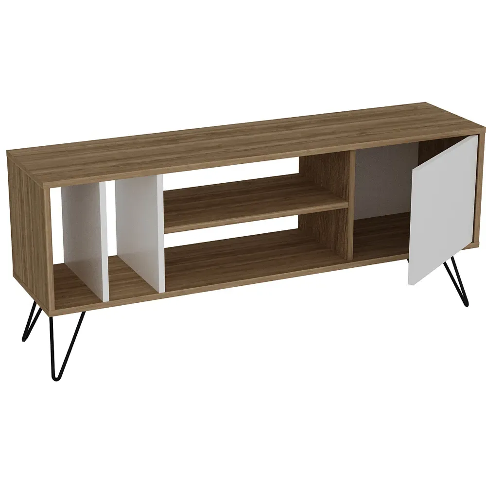 Mistico TV Unit - Walnut, White