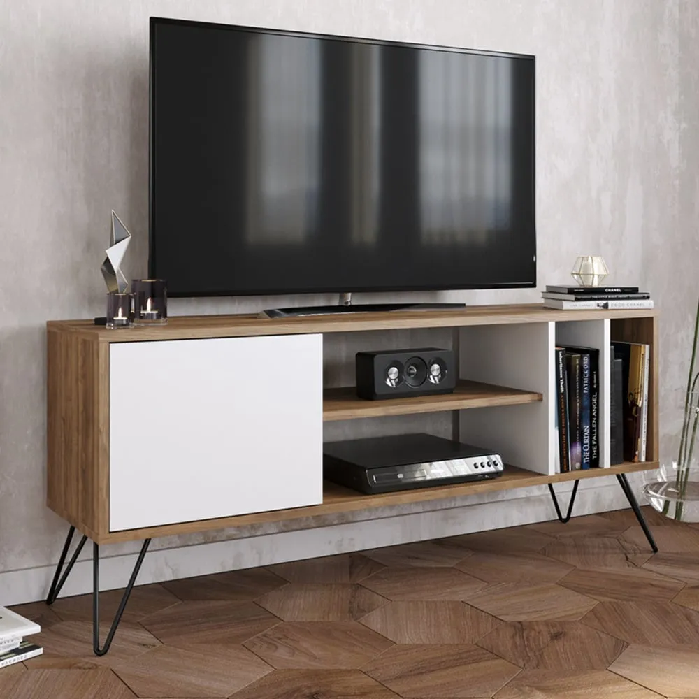 Mistico TV Unit - Walnut, White image