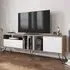Mistico Wide TV Unit - Walnut, White