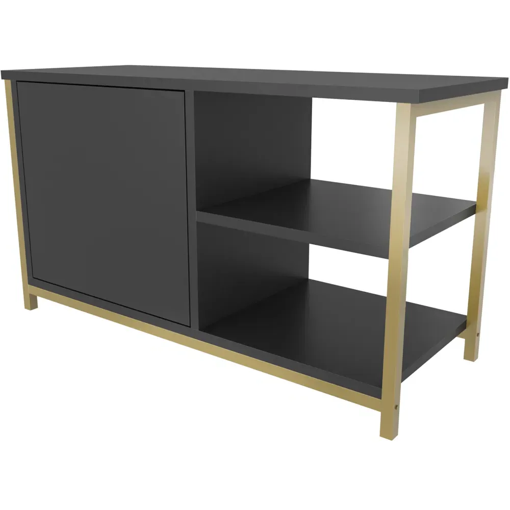 Muskegon TV Unit with Storage - Gold, Anthracite