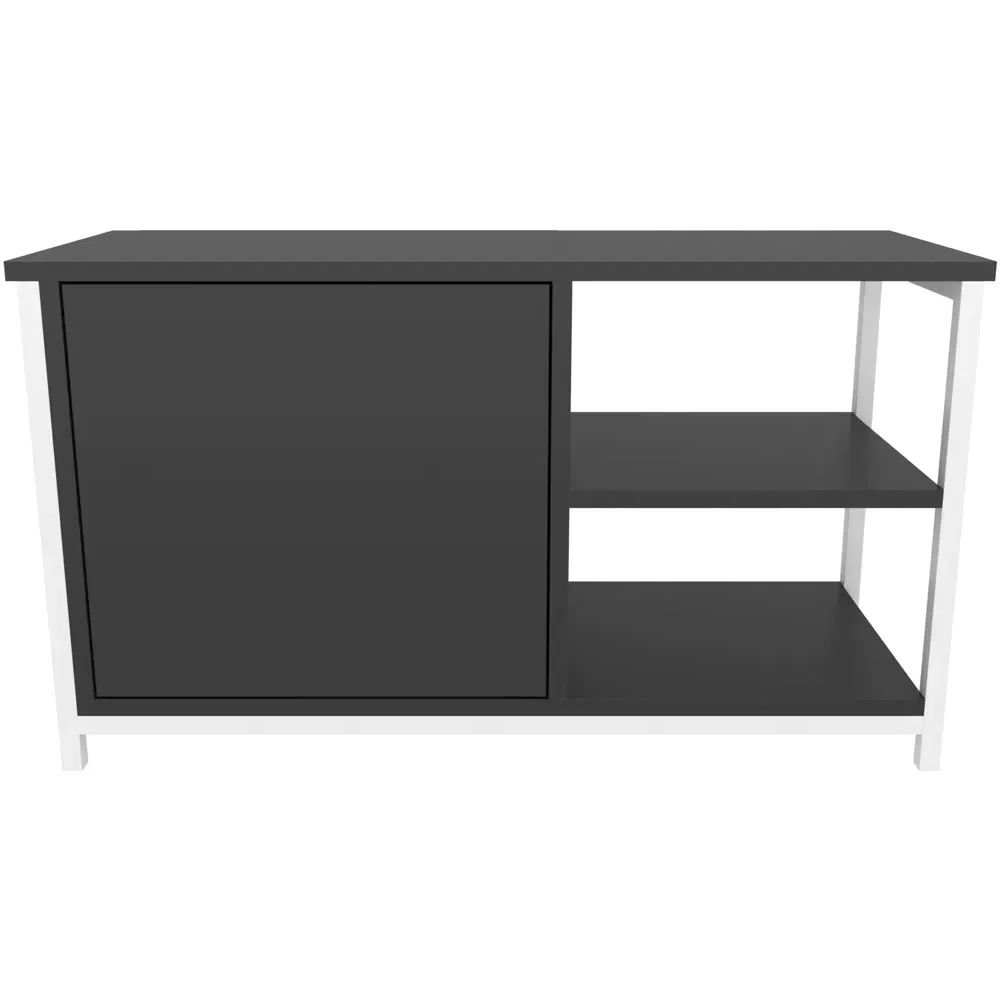 Muskegon TV Unit with Storage - White, Anthracite