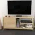 Neola Single Door 3 Shelf TV Unit - Yellow, Oak