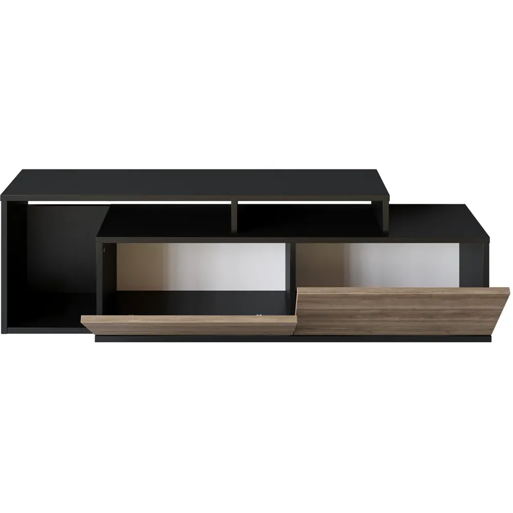 Nexera 2 Door Wide TV Stand - Black, Walnut